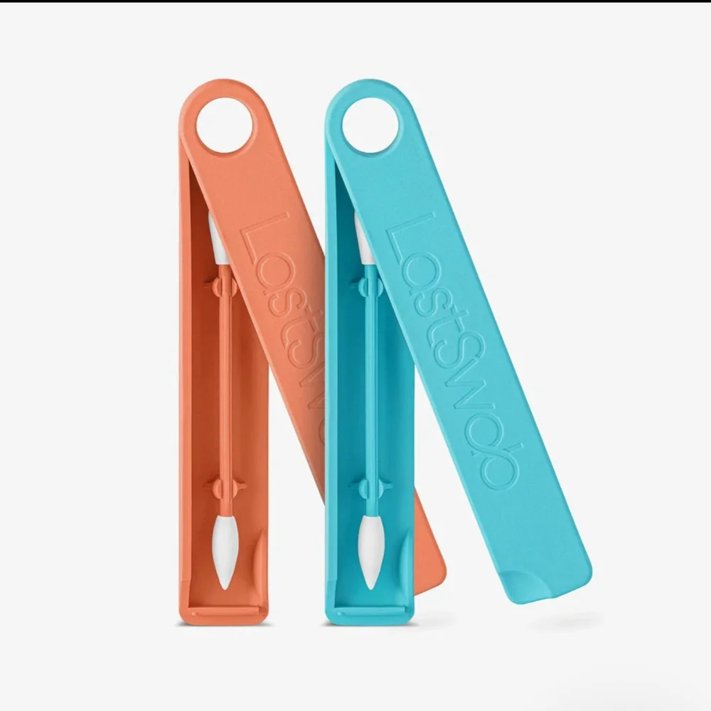 🆕 LAST OBJECTS Last Swab & Mirror Set - Peach And Turquoise